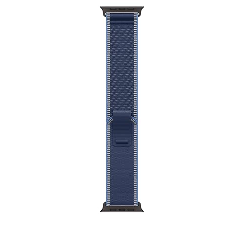 Apple Watch Trail Loop Armband 49mm Blau M/L Nylon