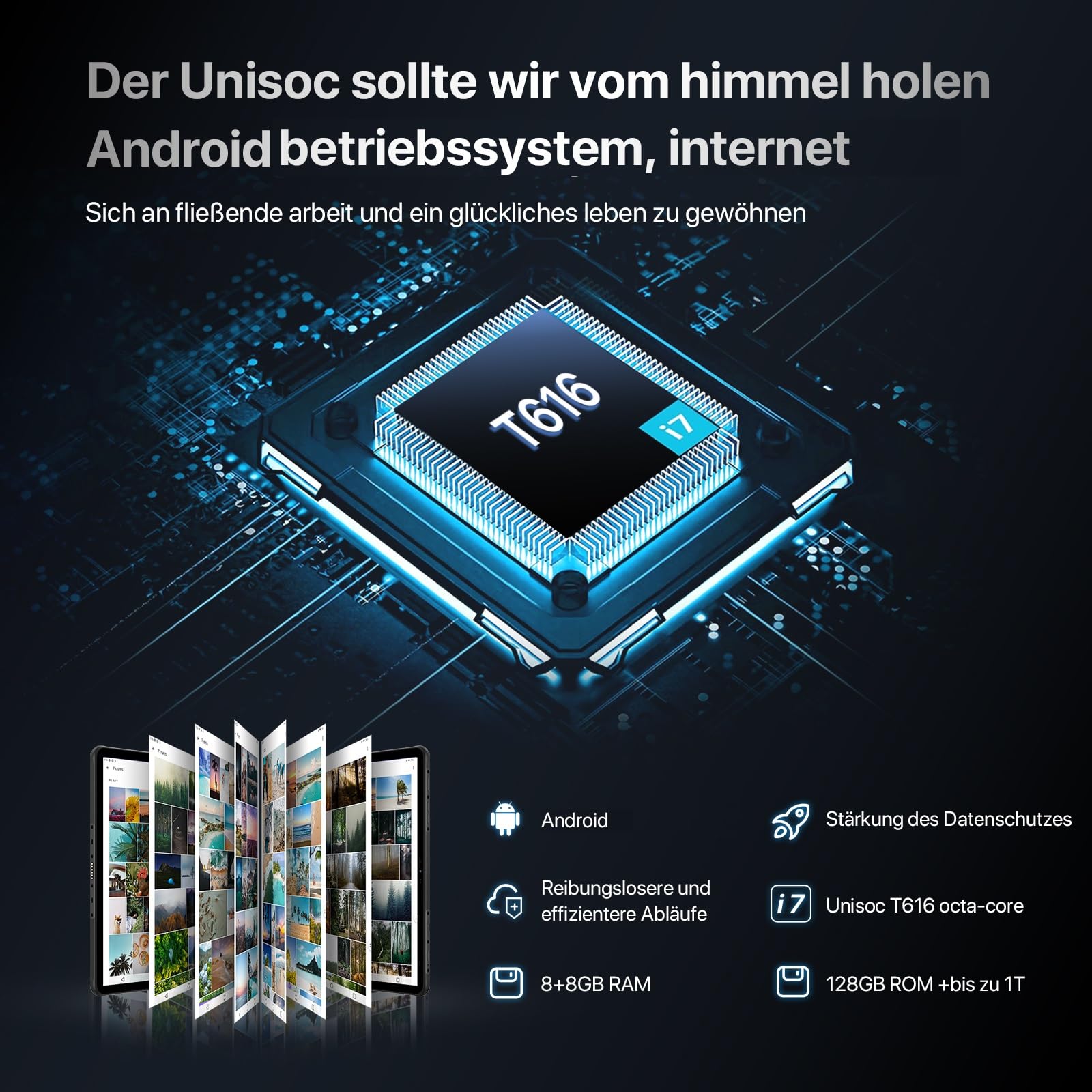 UMIDIGI Active T1 Tablet 11 Zoll 16GB+128GB Outdoor IP68