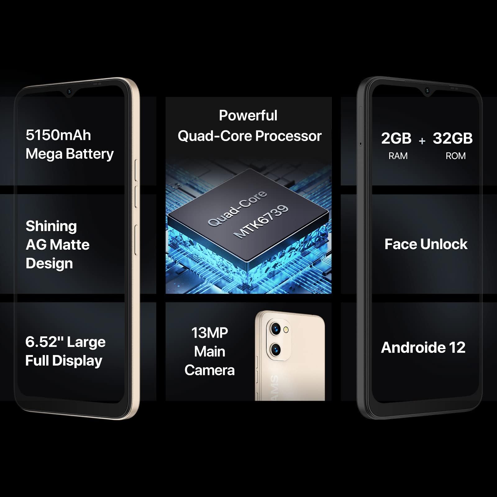 Umidigi G1 Smartphone 3/32GB 6,52" Balu ohne Vertrag