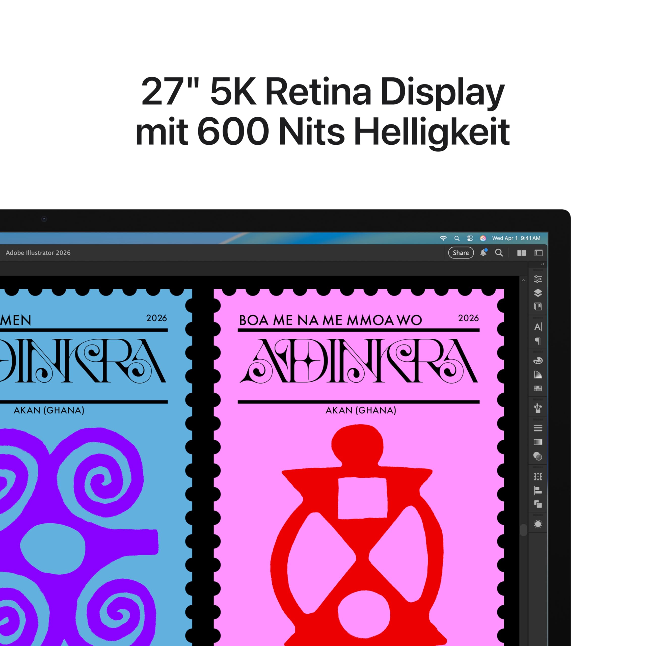 Apple Studio Display 27 5K Monitor Nanotexturglas neigbar