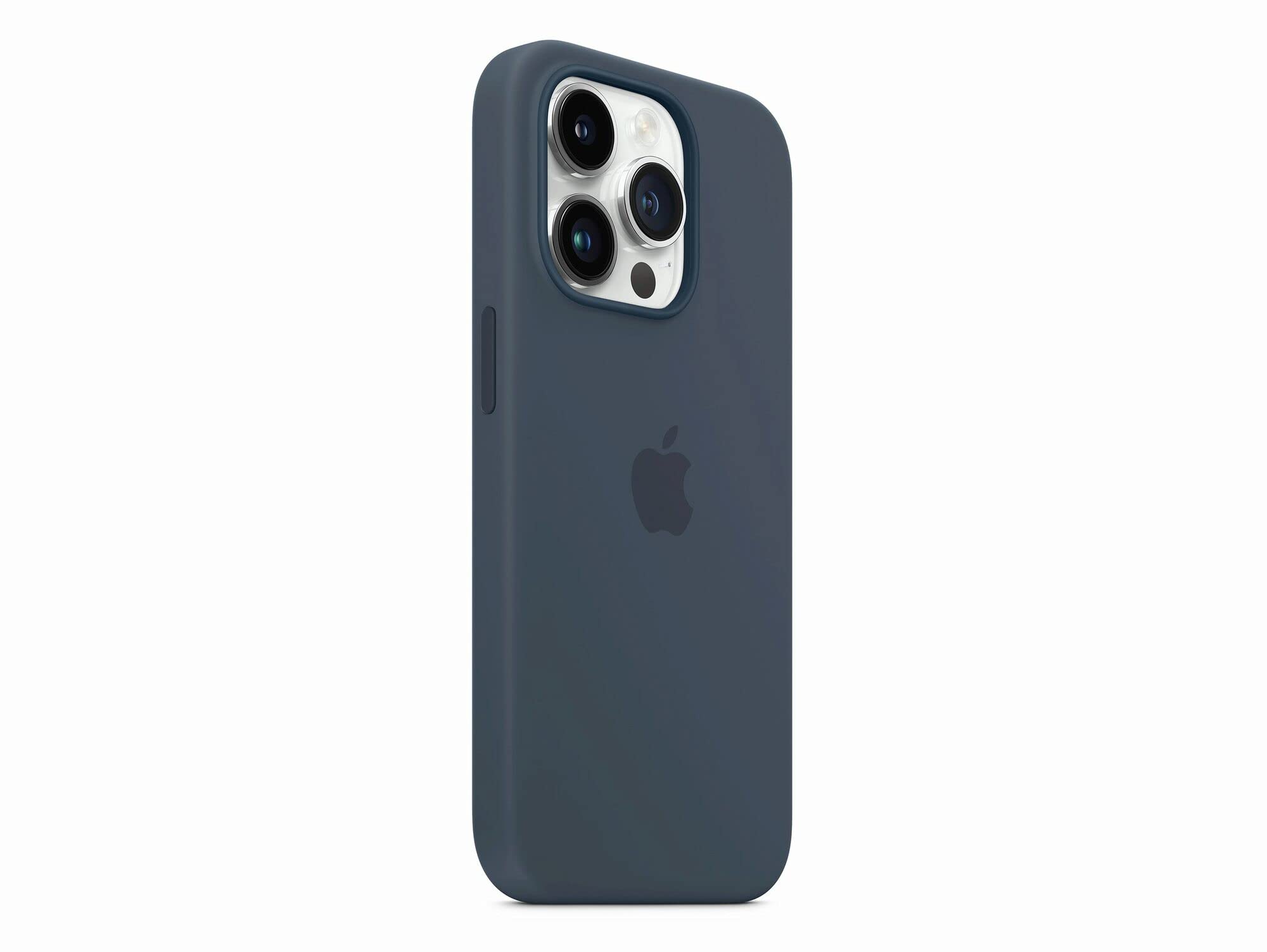 Apple iPhone 14 Pro Silikon Case MagSafe Sturmblau