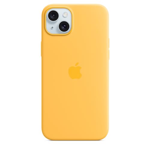 Apple iPhone 15 Plus Silikon Case MagSafe Warmgelb