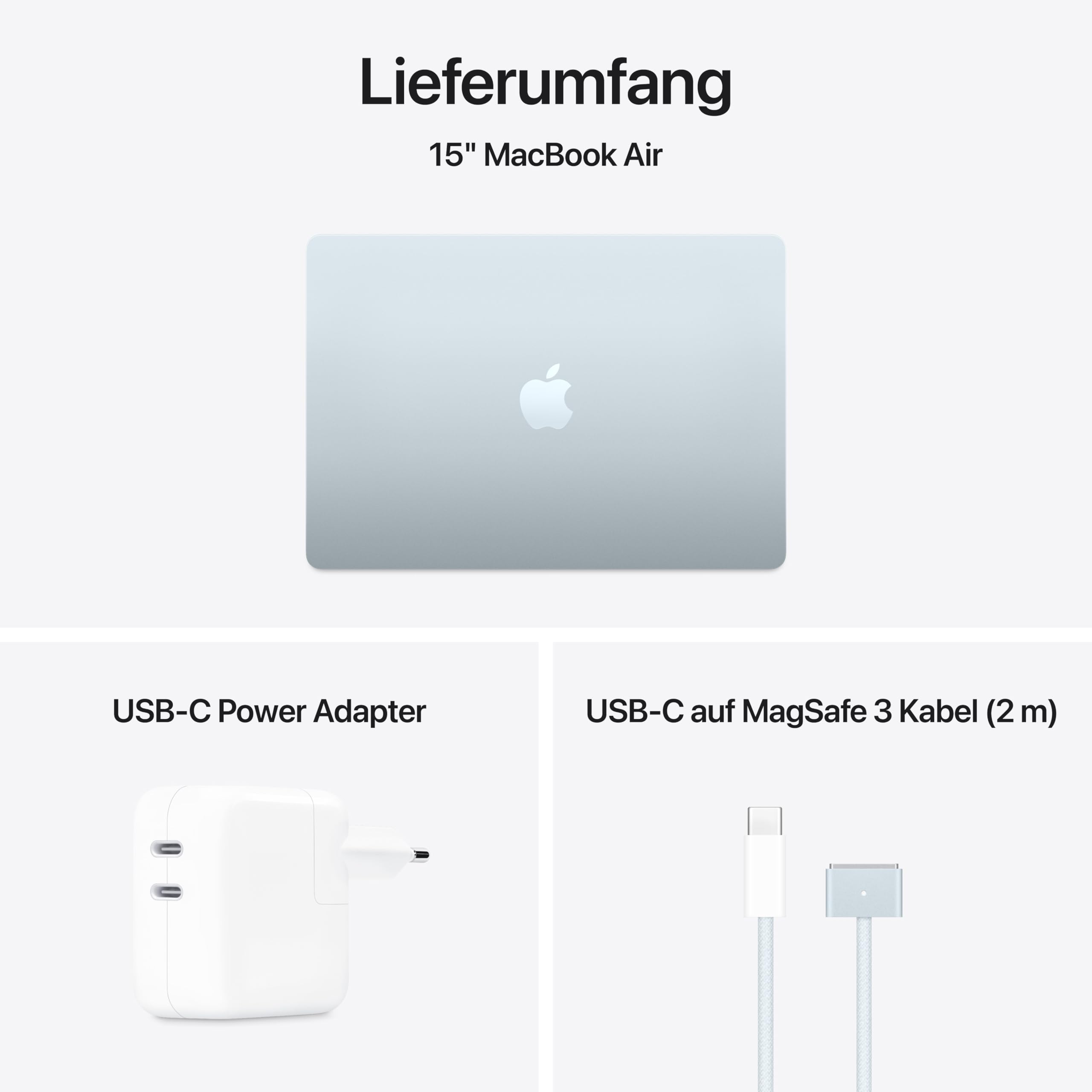 Apple MacBook Air 15 M4 16GB 256GB Laptop Himmelblau