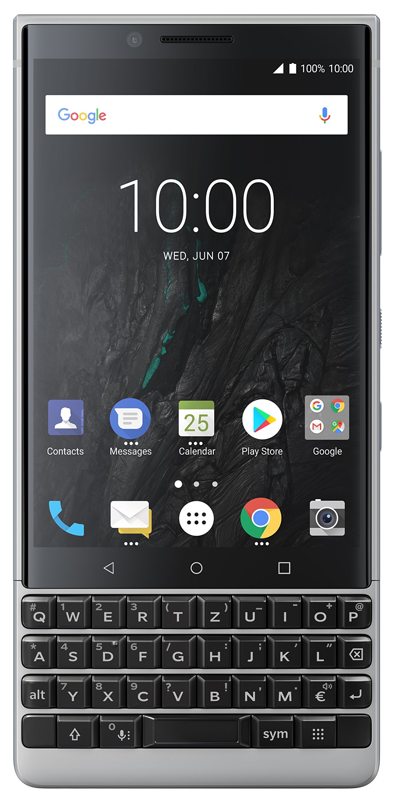 BlackBerry Key2 64GB Smartphone Silber QWERTZ Tastatur