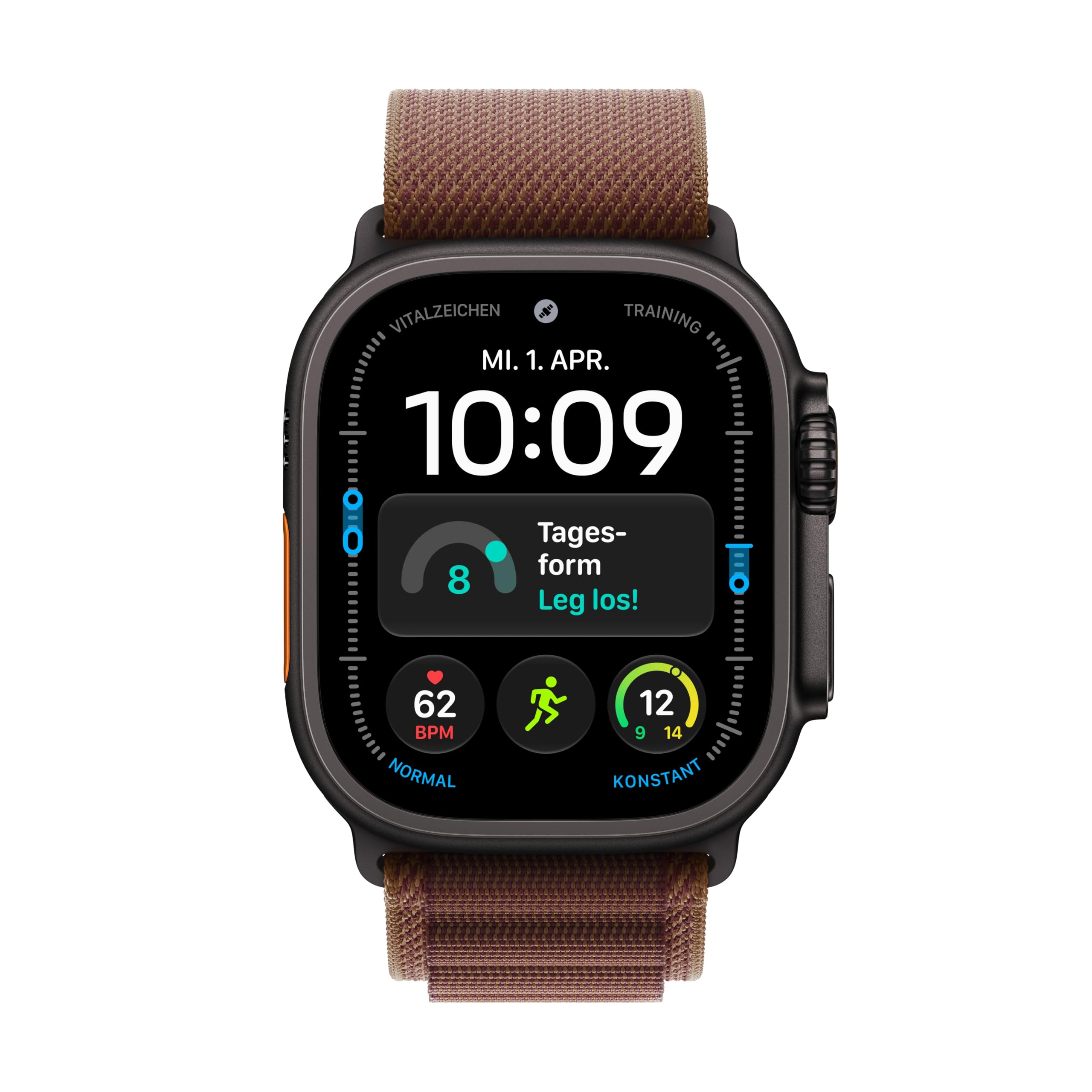 Apple Watch Ultra 4 49mm Schwarz Smartwatch Burgunder M