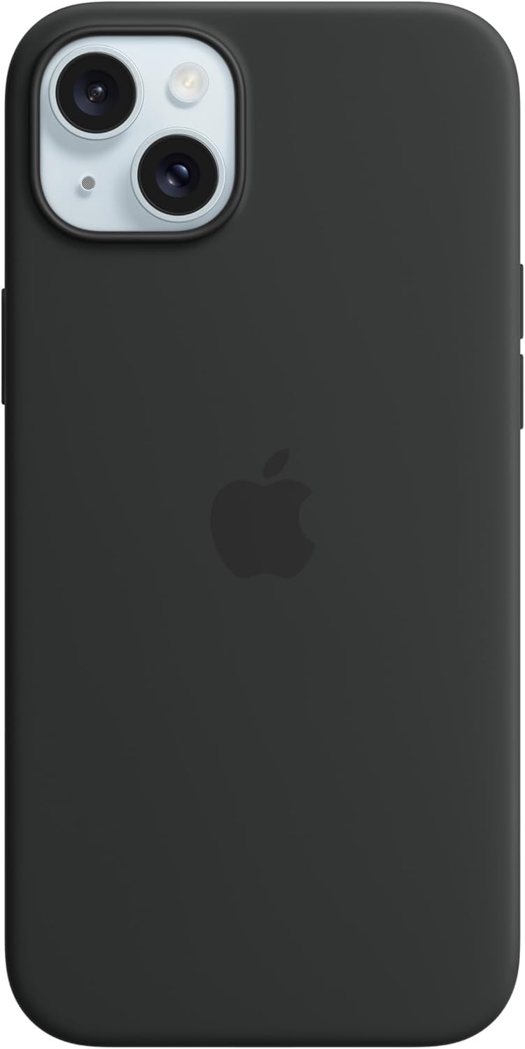 Apple iPhone 15 Plus Silikon Hülle MagSafe Schwarz