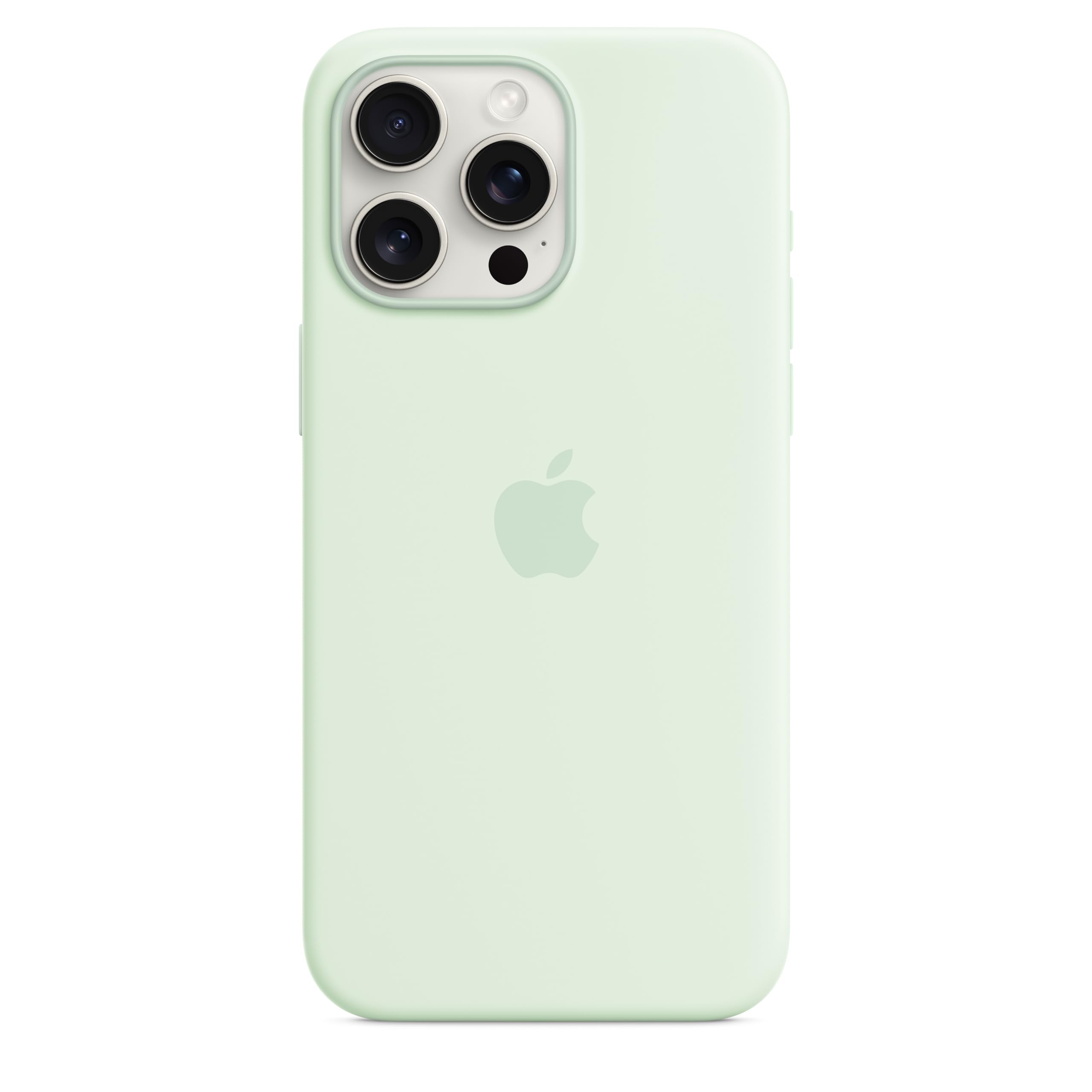 Apple iPhone 15 Pro Max Silikon Case MagSafe Blassmint