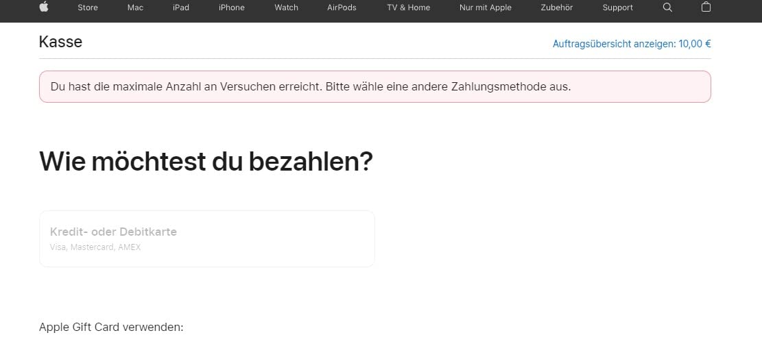 Apple Gift Card Geschenkkarte 10€ E-Mail Apple_4