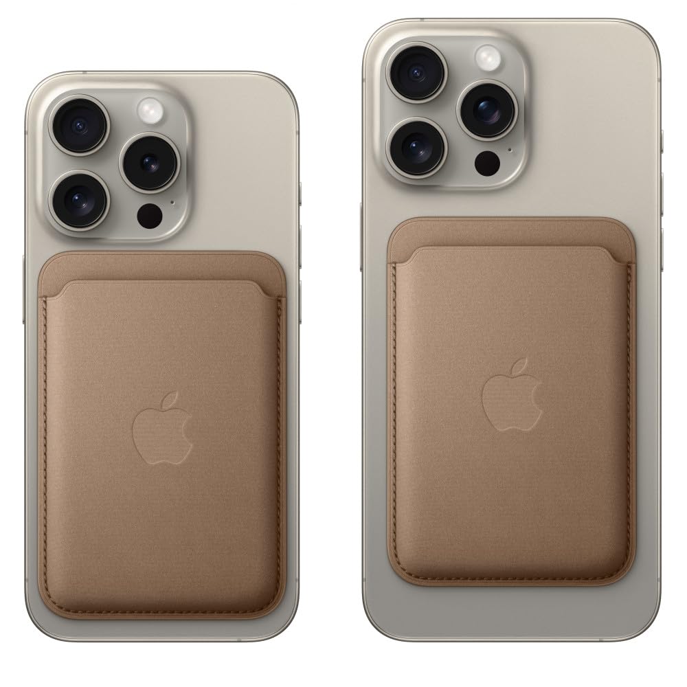 Apple iPhone Feingewebe Wallet MagSafe Schwarz Kartenetui