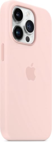 Apple iPhone 14 Pro Silikon Hülle Kalkrosa MagSafe