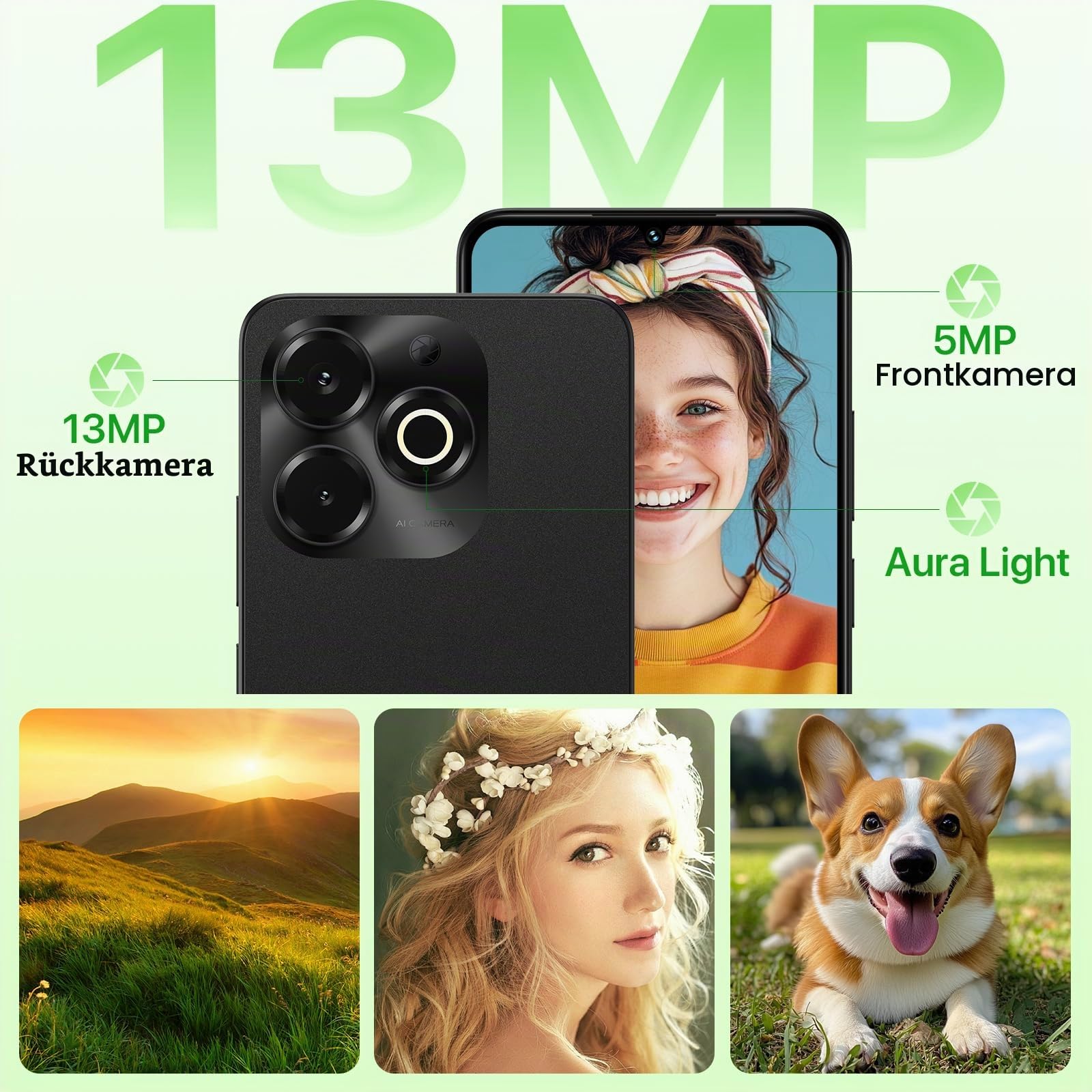 Umidigi G9x Smartphone 8GB 128GB Schwarz 90Hz