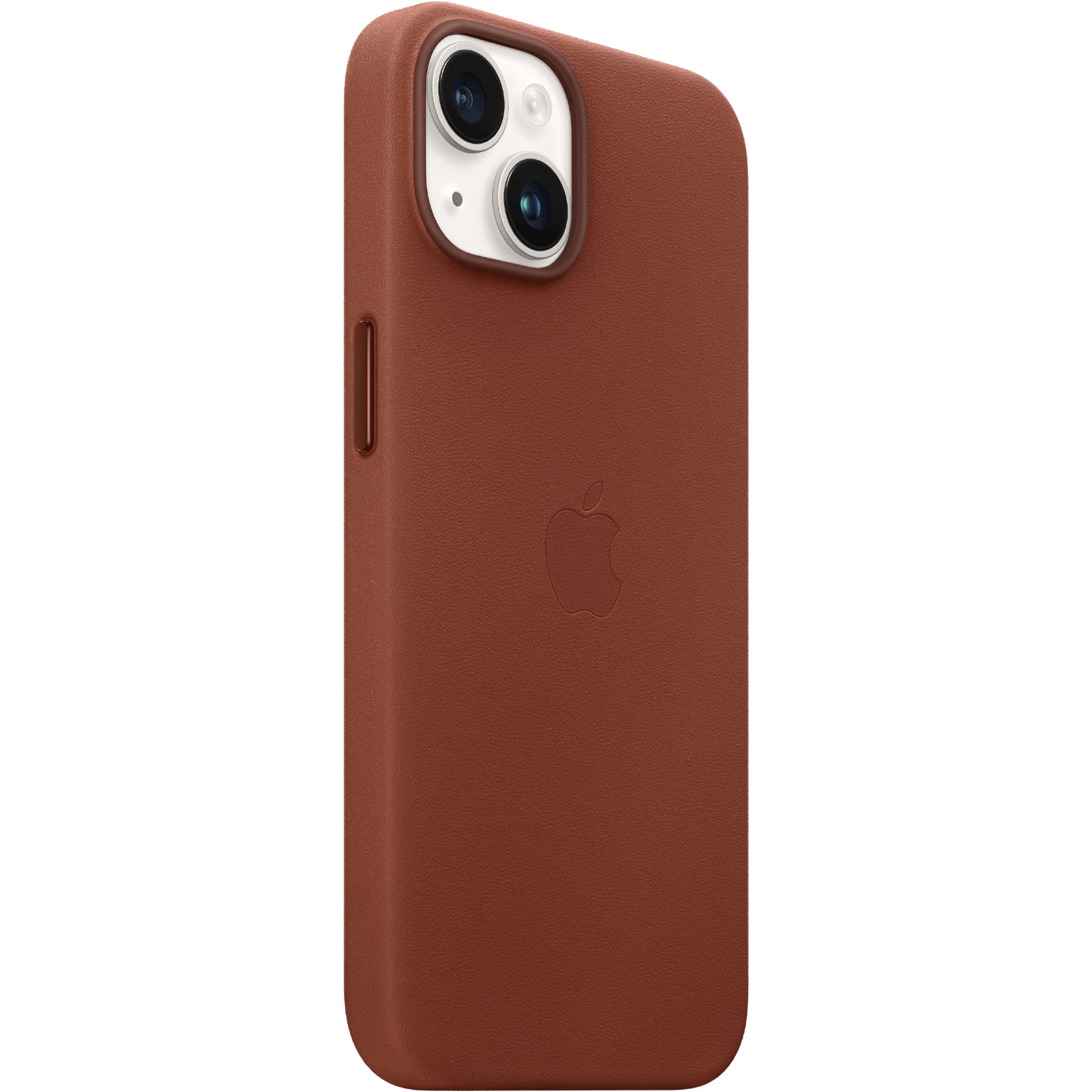Apple iPhone 14 Plus Leder Case Handyhülle Waldgrün MagSafe