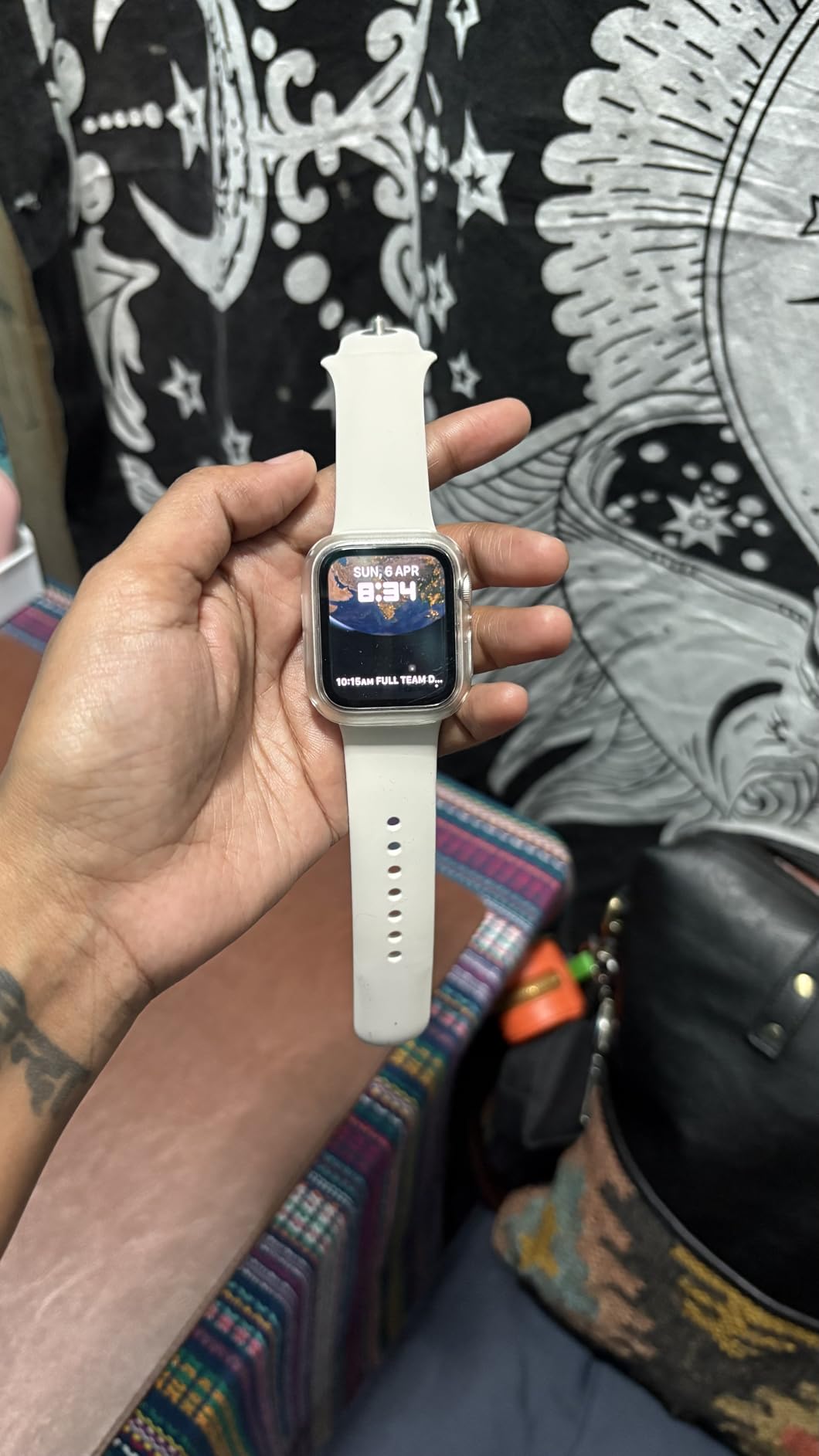 Apple Watch Sportarmband 40 mm Maritimblau S/M Armband Fluorelastomer