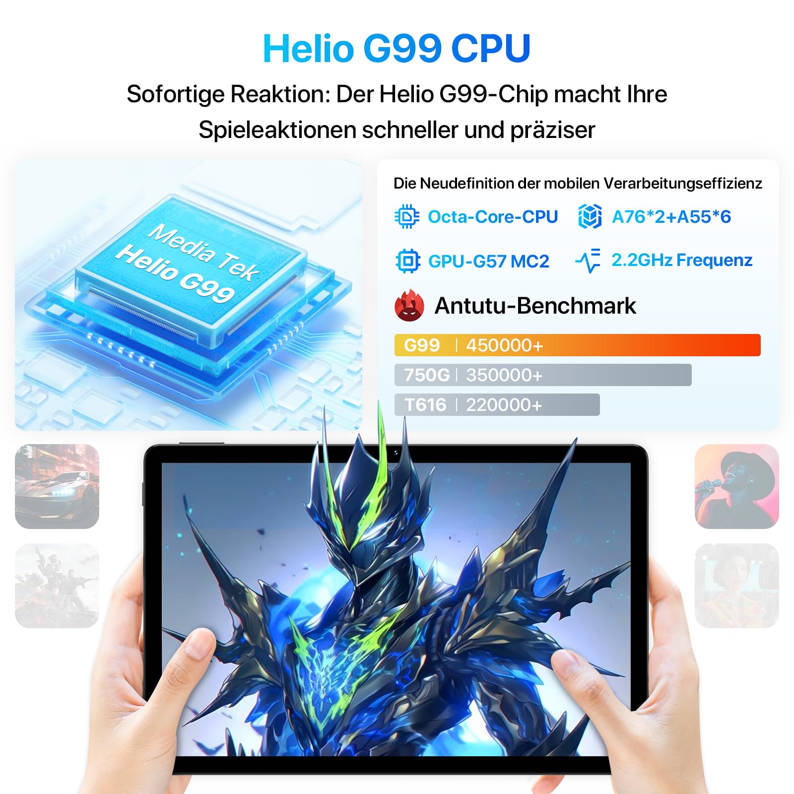 UMIDIGI G7 Tab Pro Tablet 11 Zoll 256GB Grau mit Stift