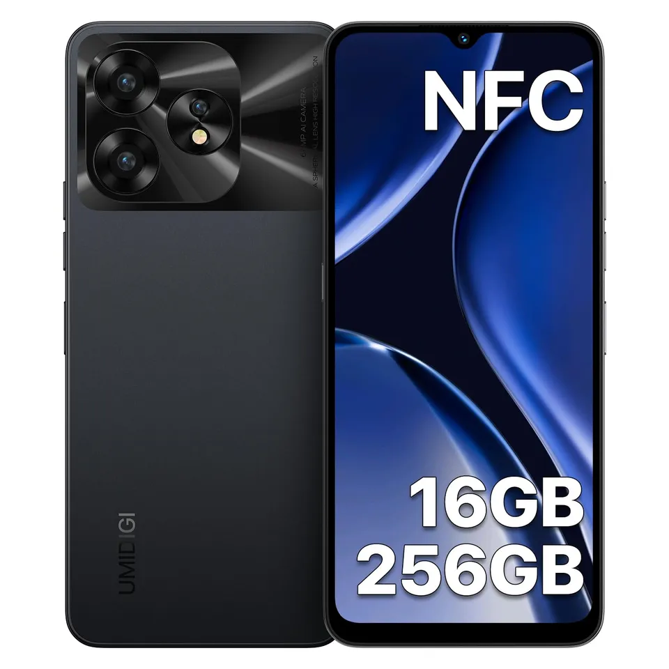 UMIDIGI A15 Smartphone 256GB Schwarz 16GB RAM