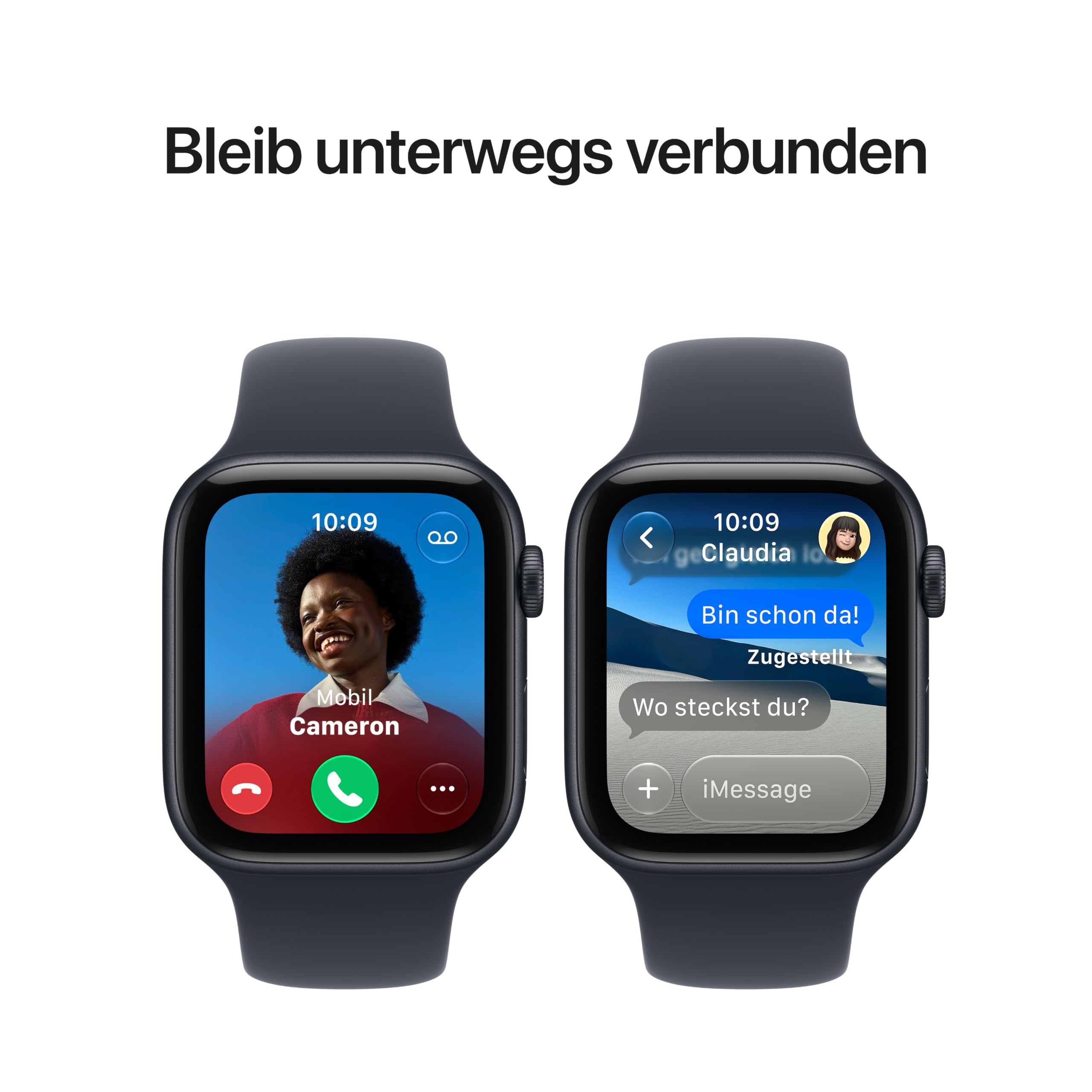 Apple Watch SE 3 GPS 44mm Smartwatch Mitternacht Aluminium
