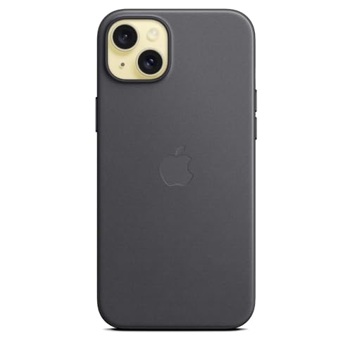 Apple iPhone 15 Plus Feingewebe Case MagSafe Schwarz