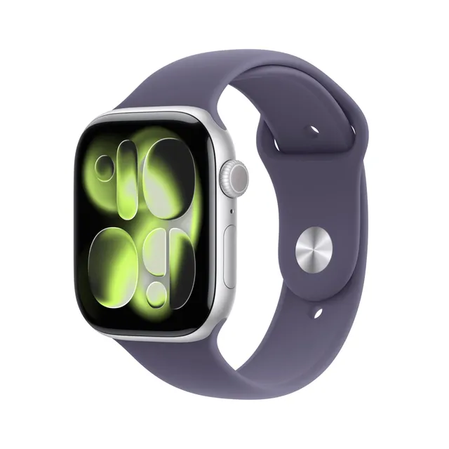 Apple Watch Series 11 Smartwatch 46mm Silber Nebelviolett M/L