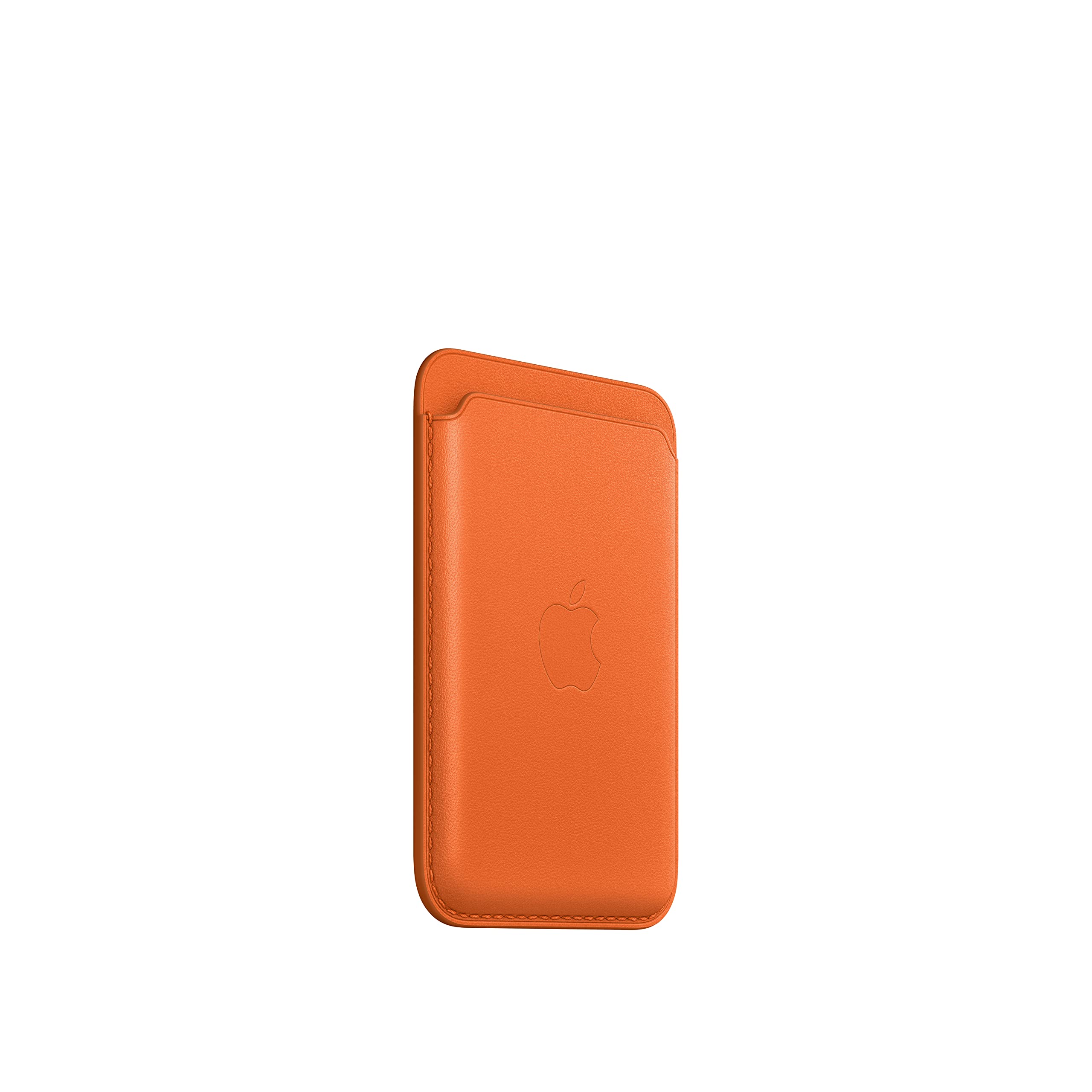 Apple iPhone Leder Wallet Kartenetui Orange MagSafe 3 Karten