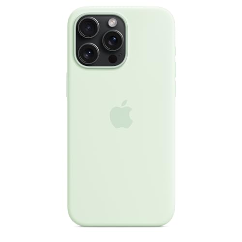 Apple iPhone 15 Pro Max Silikon Case MagSafe Blassmint