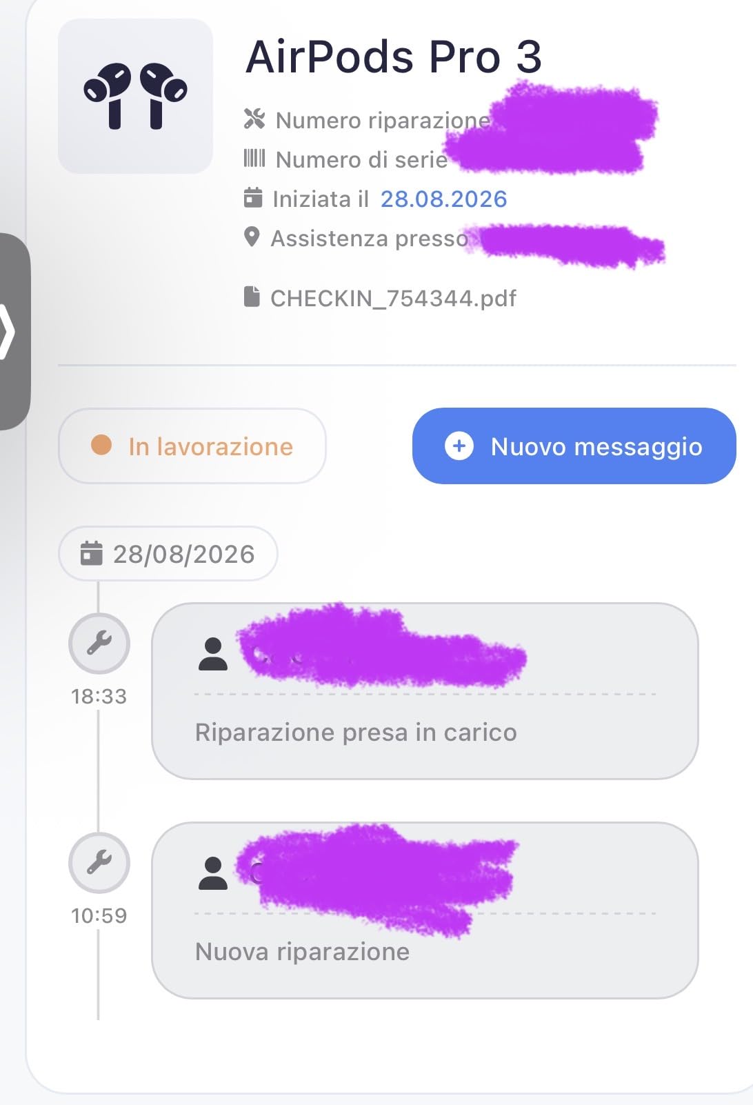 Apple AirPods Pro 3 Kopfhörer Weiß ANC USB-C