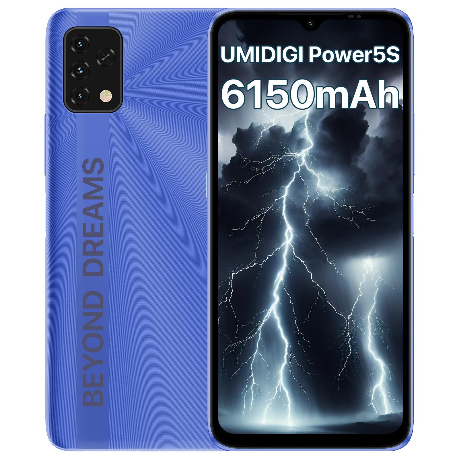 UMIDIGI Power 5S Smartphone Blau 4+32GB 6150mAh