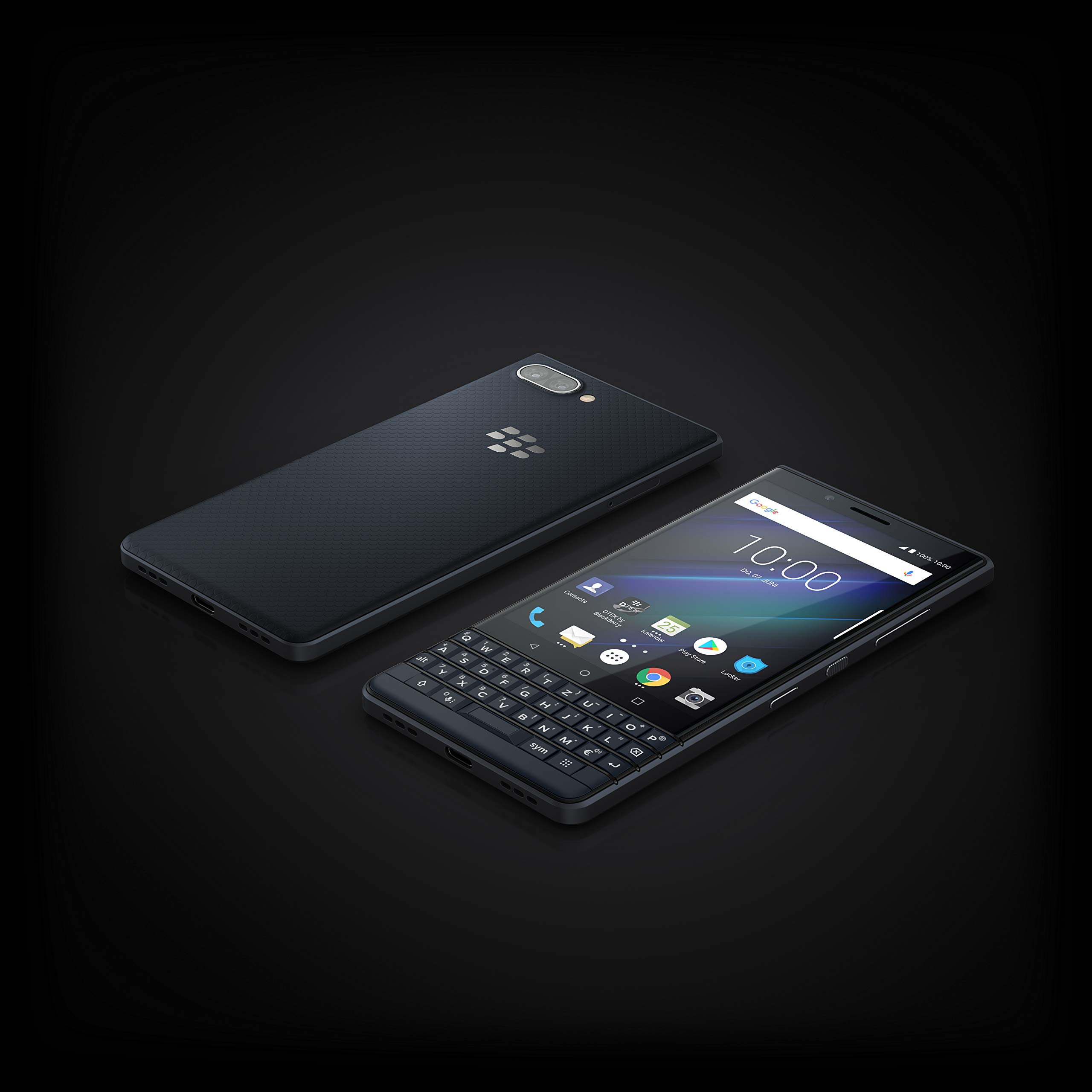 BlackBerry KEY2 LE Smartphone 64GB Dual-SIM Blau Tastatur