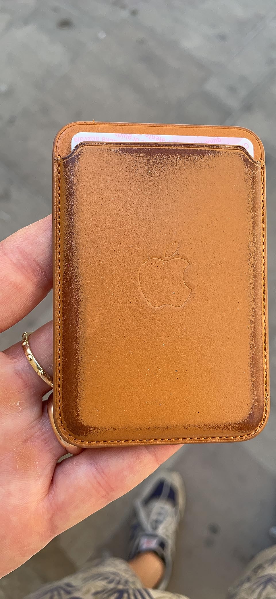 Apple iPhone Leder Wallet Kartenetui Waldgrün MagSafe 3 Karten