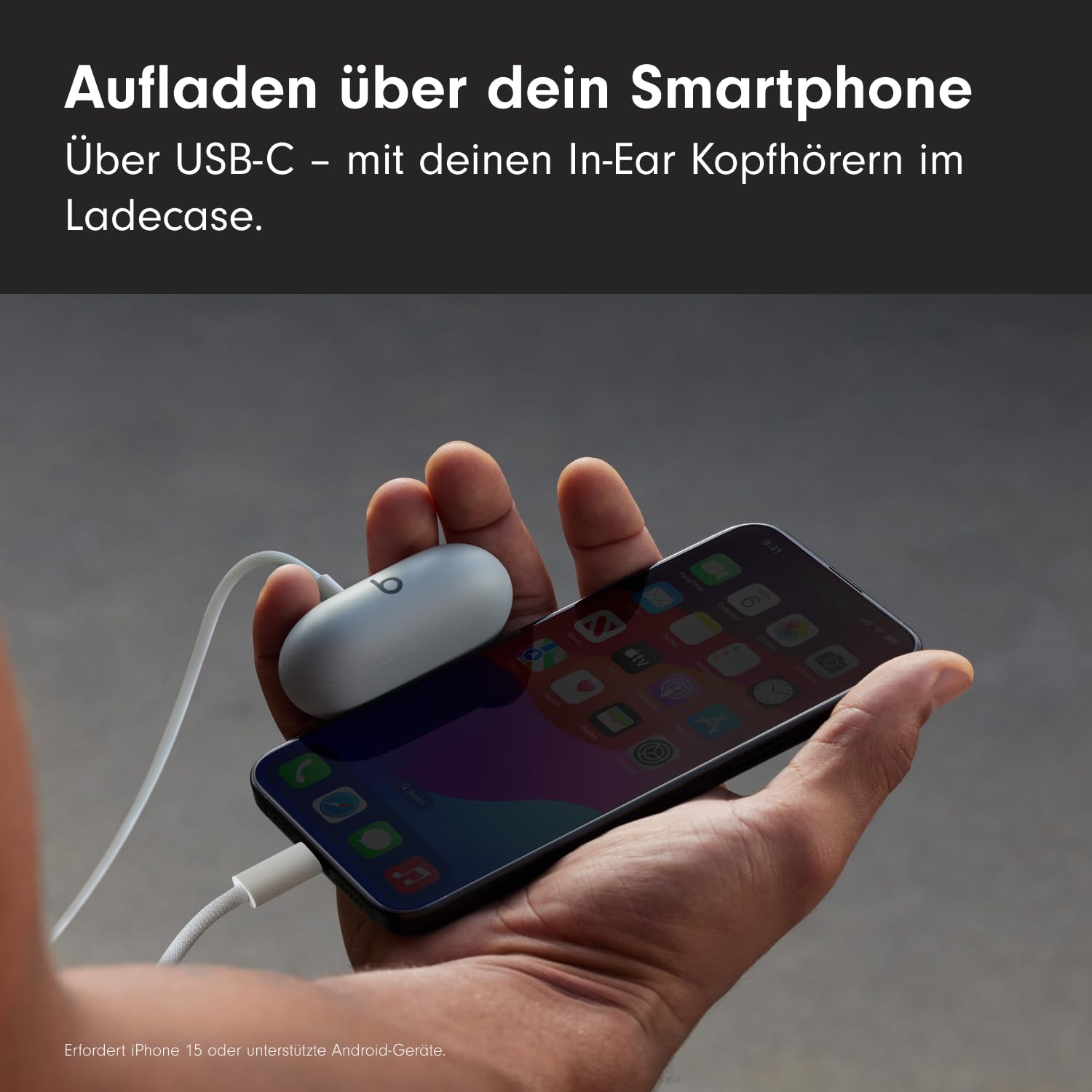 Beats Solo Buds Bluetooth In-Ear Kopfhörer Mattschwarz 18h