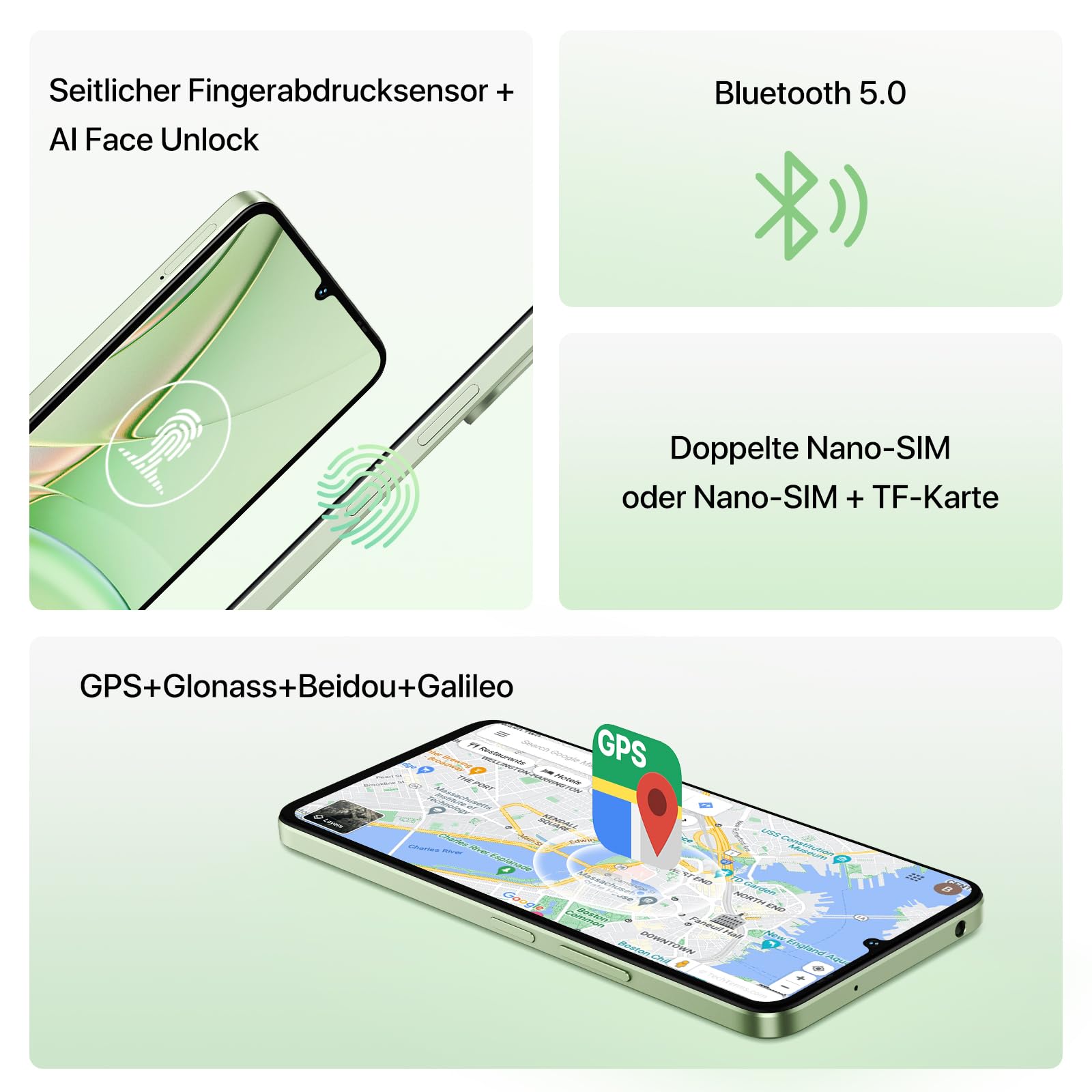 UMIDIGI G9T Smartphone 6,75 Zoll 8GB+128GB Dual-SIM