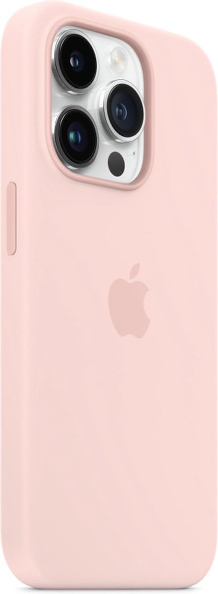 Apple iPhone 14 Pro Silikon Hülle Kalkrosa MagSafe
