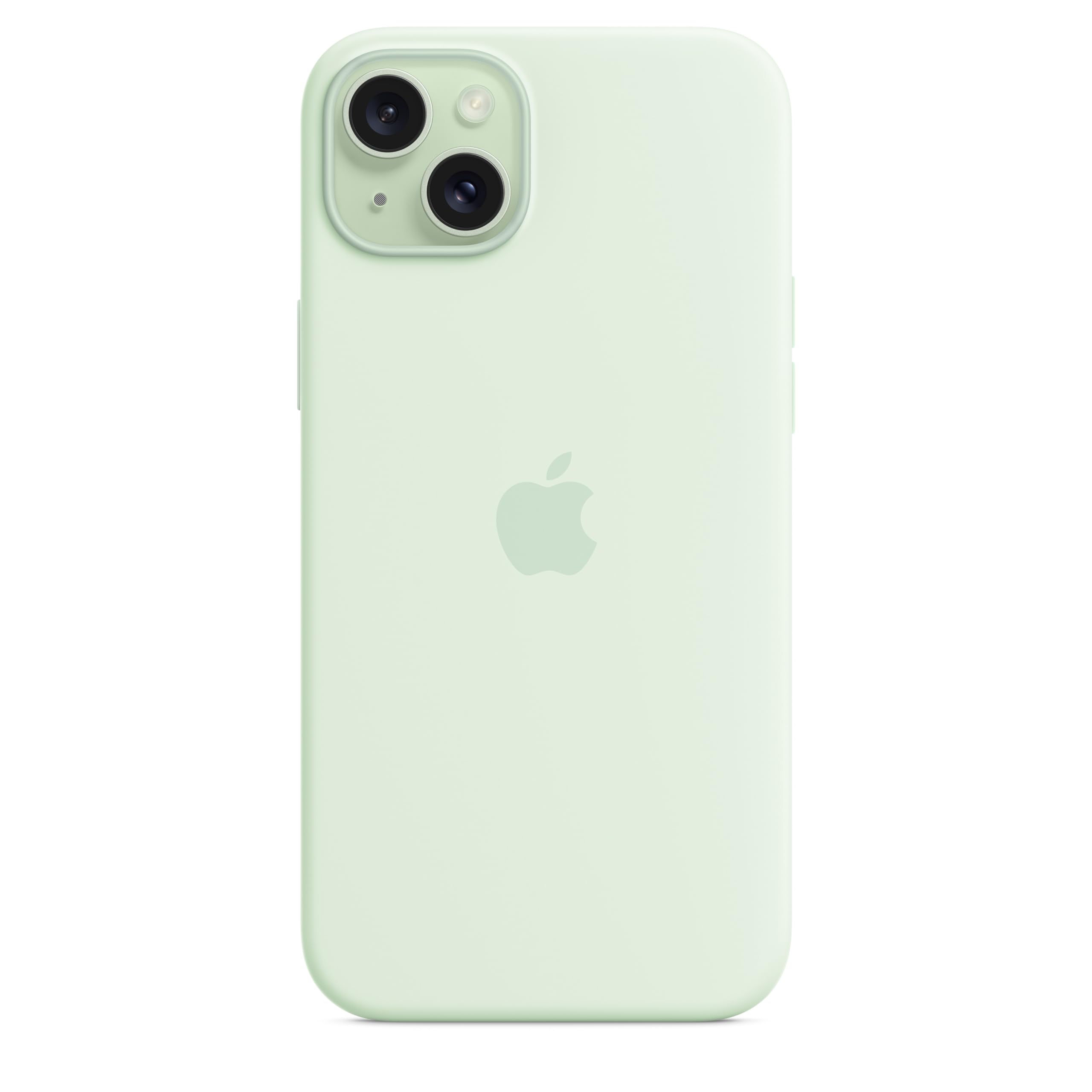 Apple iPhone 15 Plus Silikon Case MagSafe Blassmint