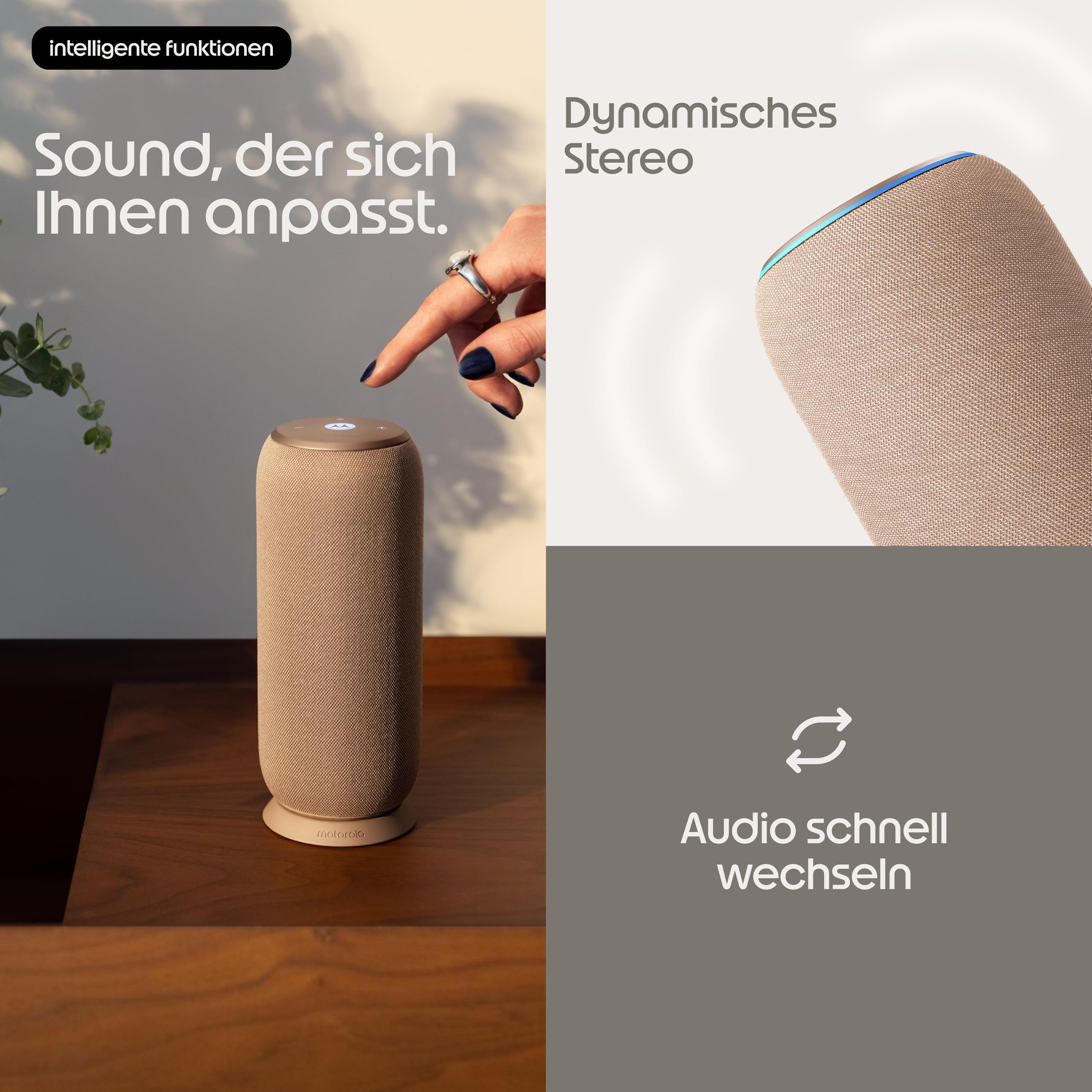 Motorola Moto Sound Flow Lautsprecher Taupe Bluetooth