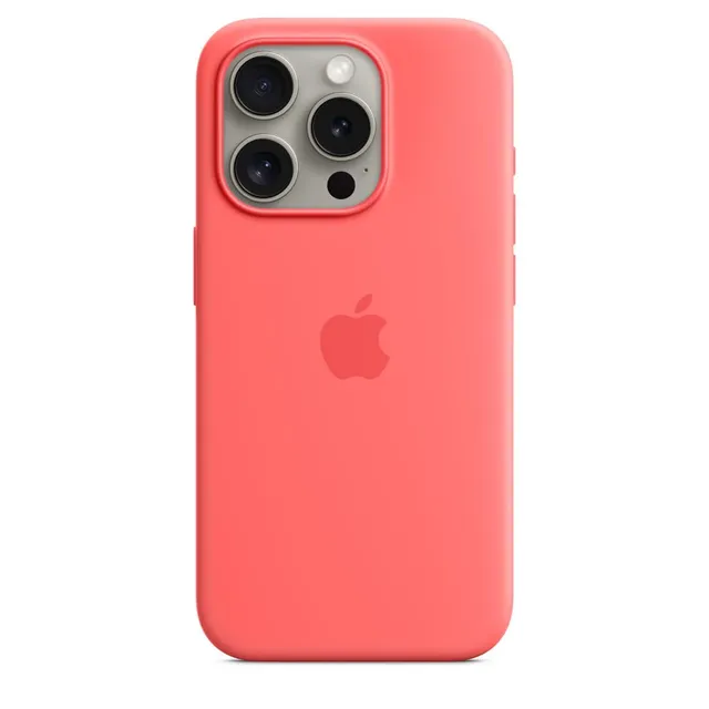 Apple iPhone 15 Pro Silikon Hülle MagSafe Guave