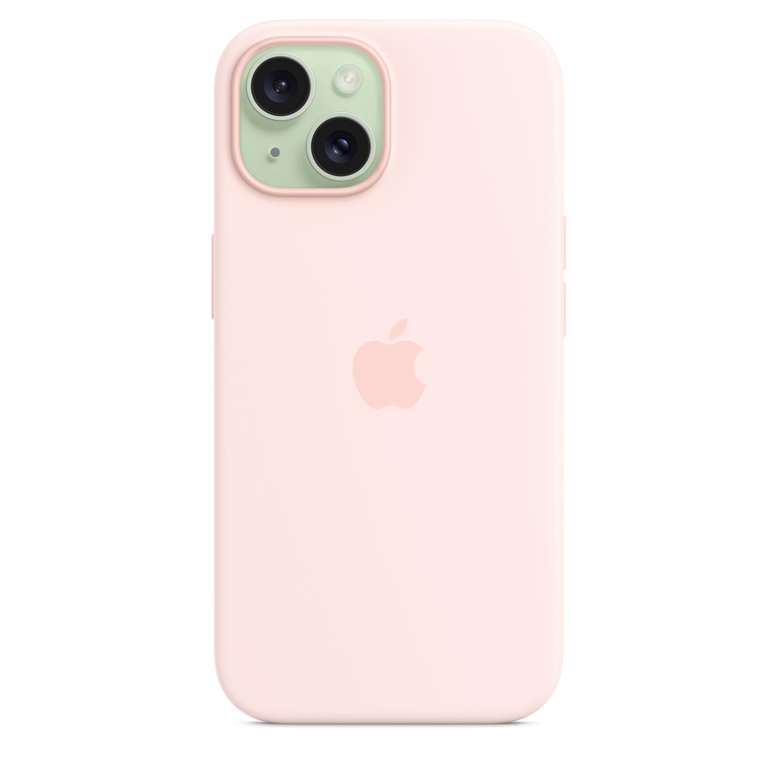 Apple iPhone 15 Silikon Case MagSafe Hellrosa Hülle