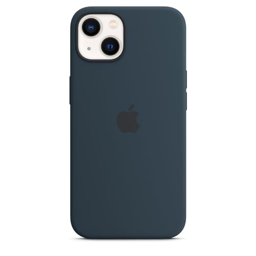 Apple Silikon Case MagSafe iPhone 13 Hülle Abyssblau