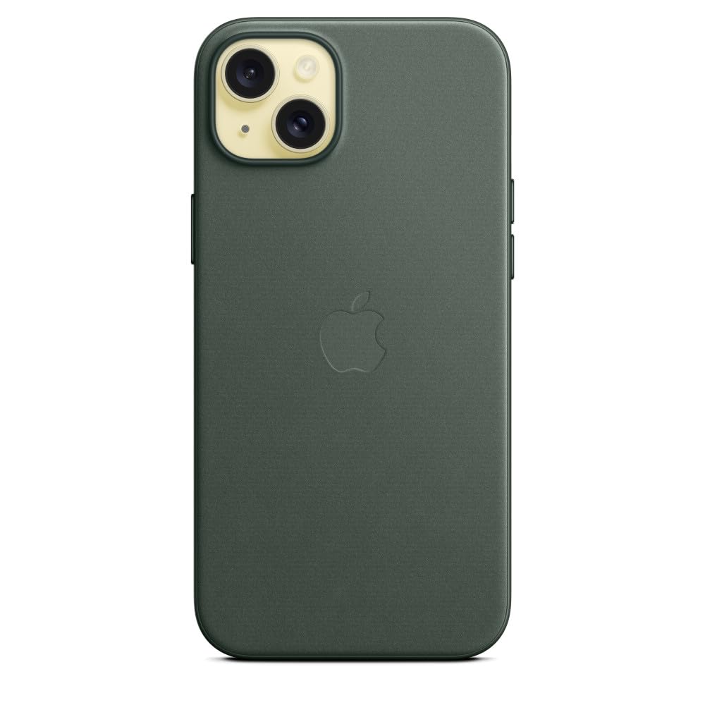 Apple iPhone 15 Plus Feingewebe Case MagSafe Immergrün