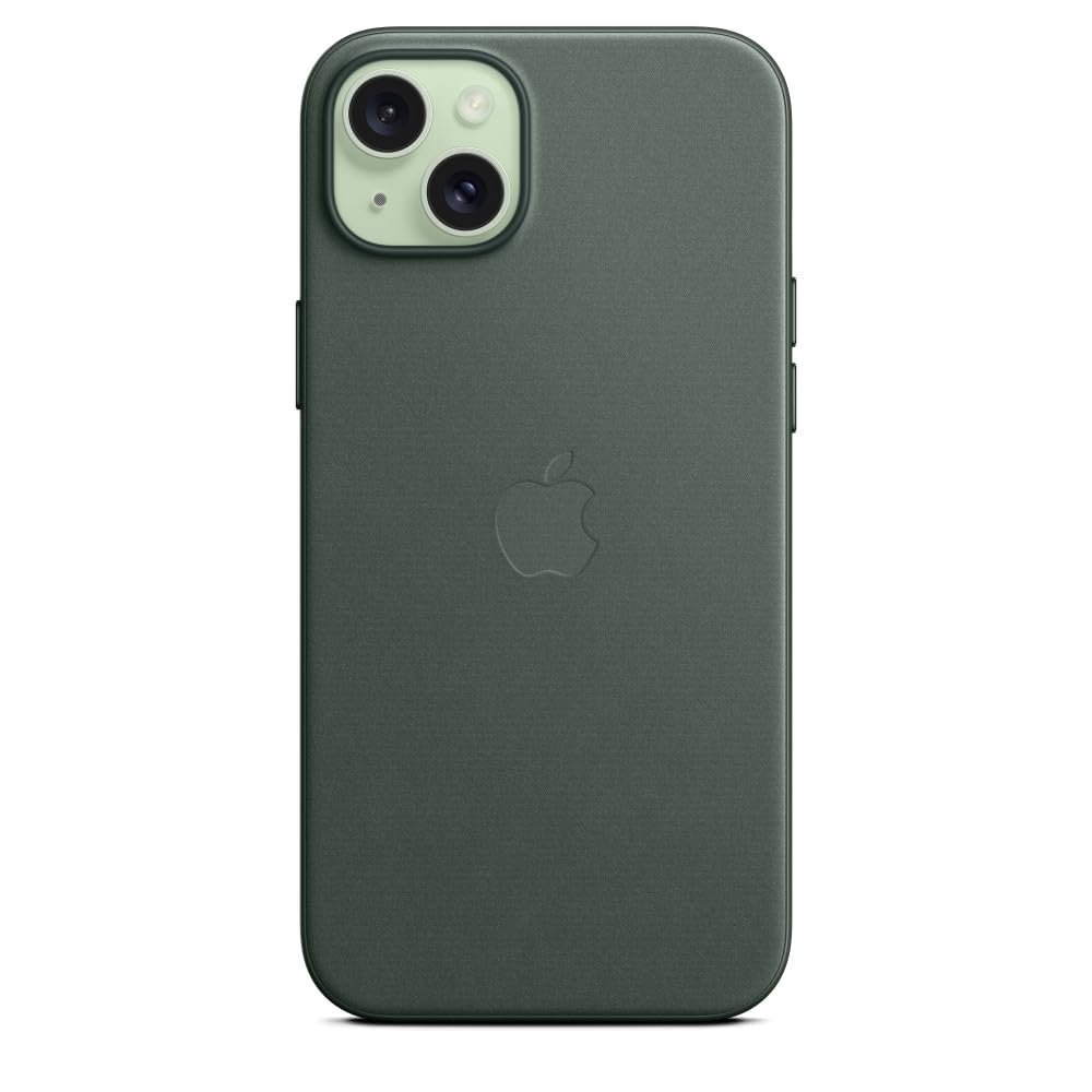 Apple iPhone 15 Plus Feingewebe Case MagSafe Immergrün
