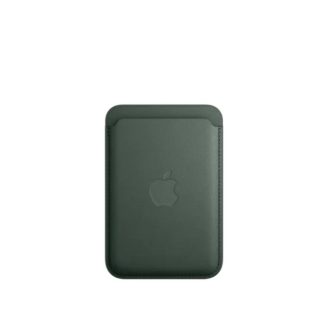 Apple iPhone Feingewebe Wallet mit MagSafe Kartenetui Immergrün