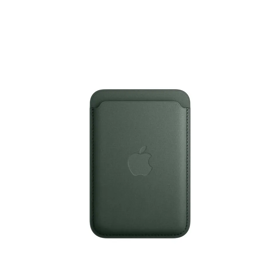 Apple iPhone Feingewebe Wallet mit MagSafe Kartenetui Immergrün