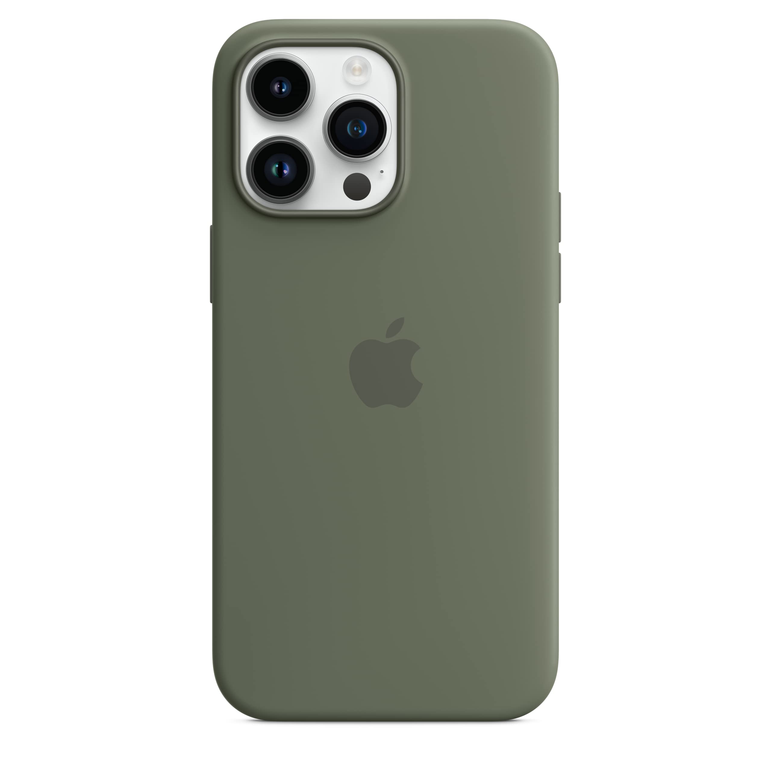 Apple iPhone 14 Pro Max Silikon Hülle mit MagSafe Oliv