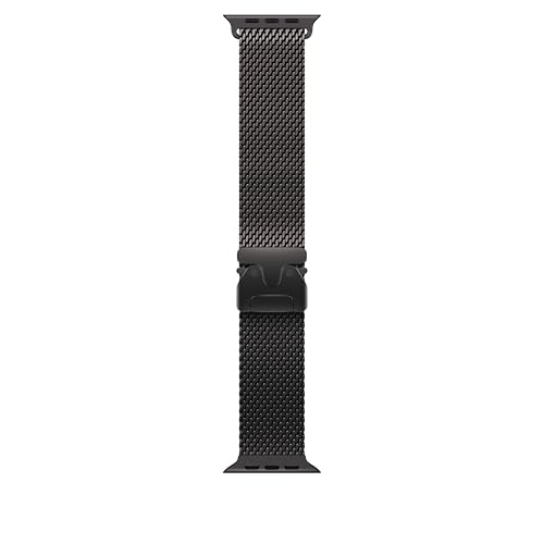 Apple Watch Milanaise Armband 49 mm Schwarz Small