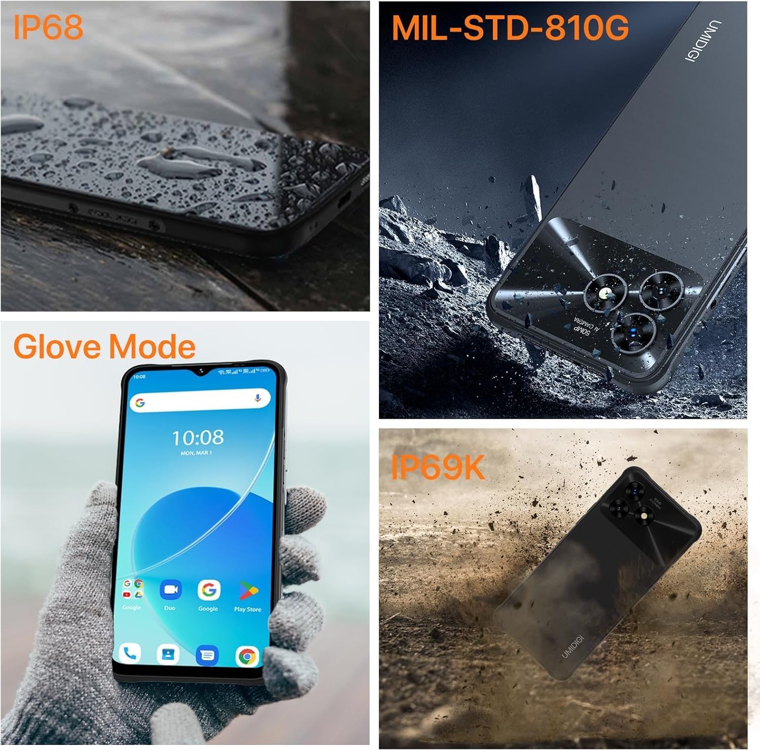 UMIDIGI G5 Mecha Smartphone 8GB+128GB Outdoor Handy 50MP