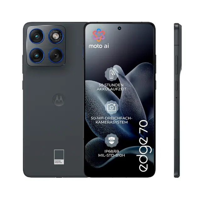 Motorola Edge 70 Smartphone 12/512GB Gadget Gray 50MP