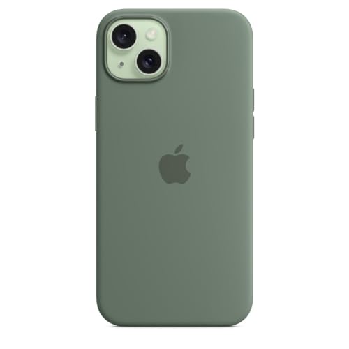 Apple iPhone 15 Plus Silikon Case MagSafe Zypresse