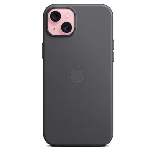 Apple iPhone 15 Plus Feingewebe Case MagSafe Schwarz