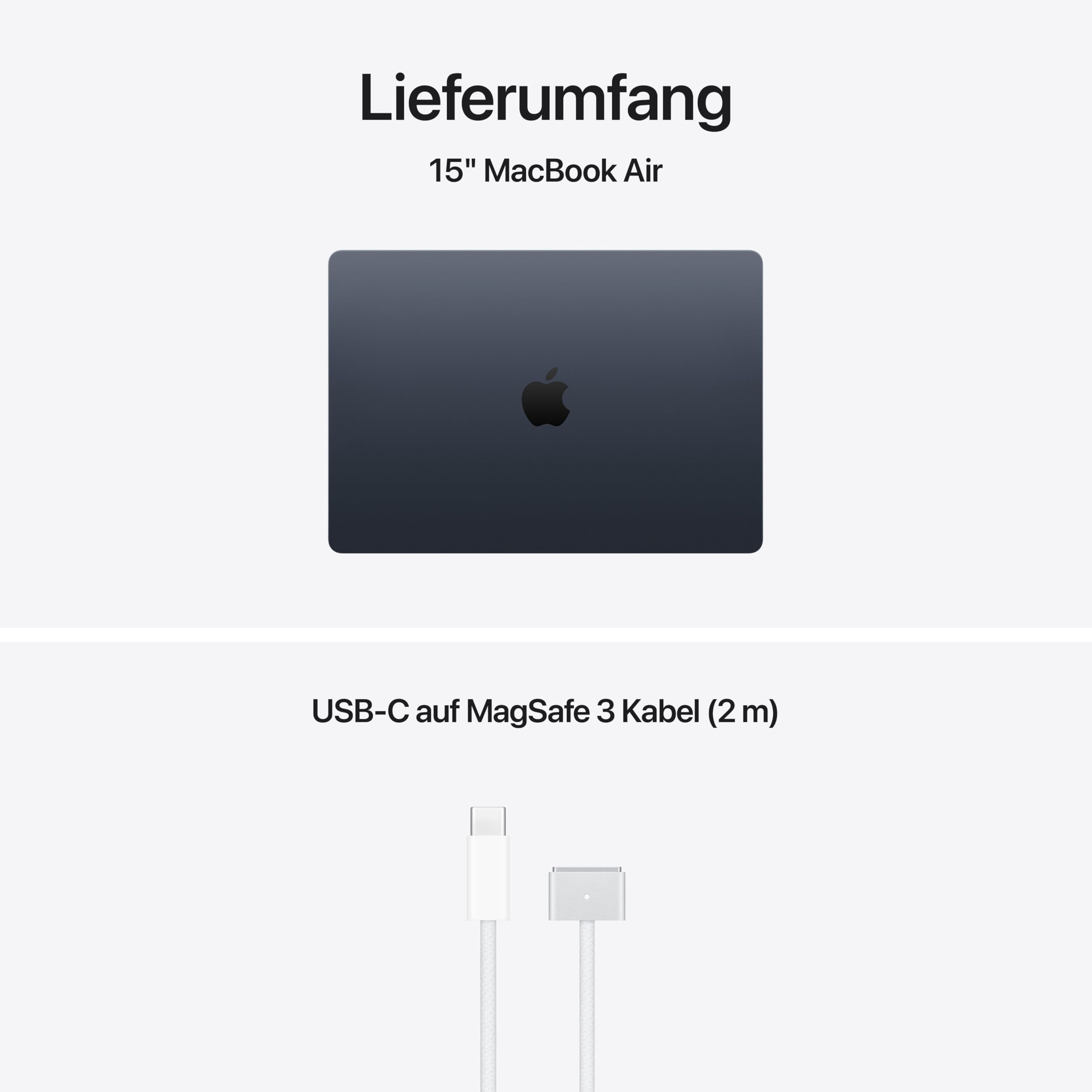 Apple MacBook Air 15 M5 16GB 1TB Mitternacht Laptop