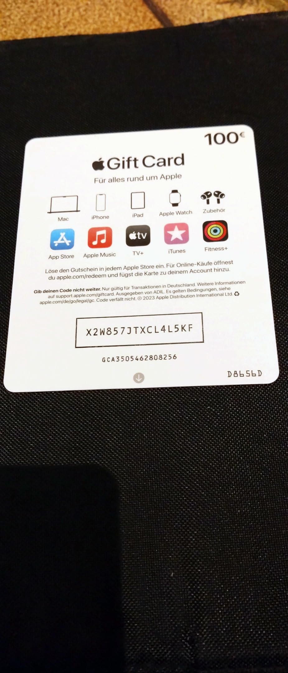 Apple Gift Card Geschenkkarte 100 Euro Deutschland Post