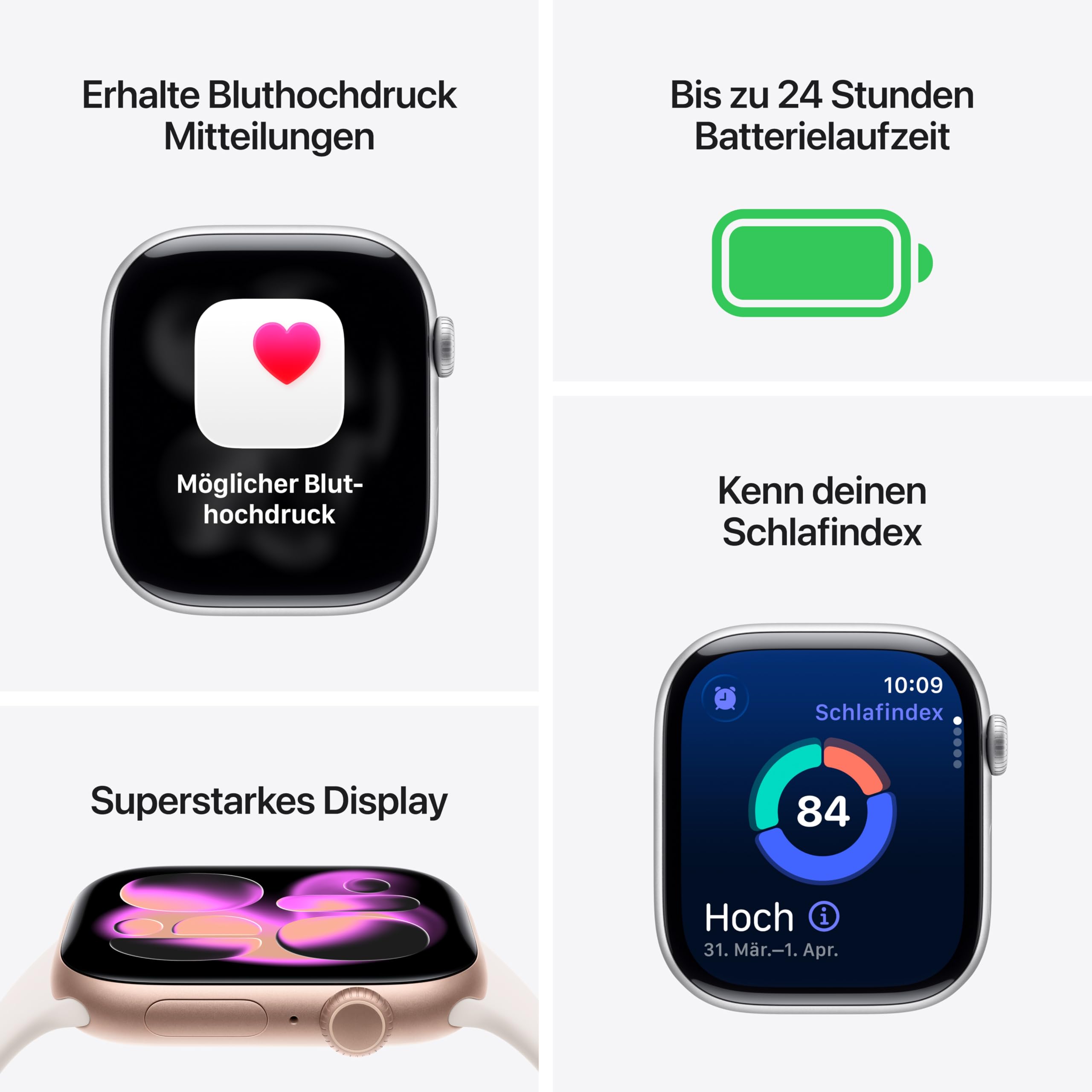 Apple Watch Series 11 GPS 42 mm Diamantschwarz S/M