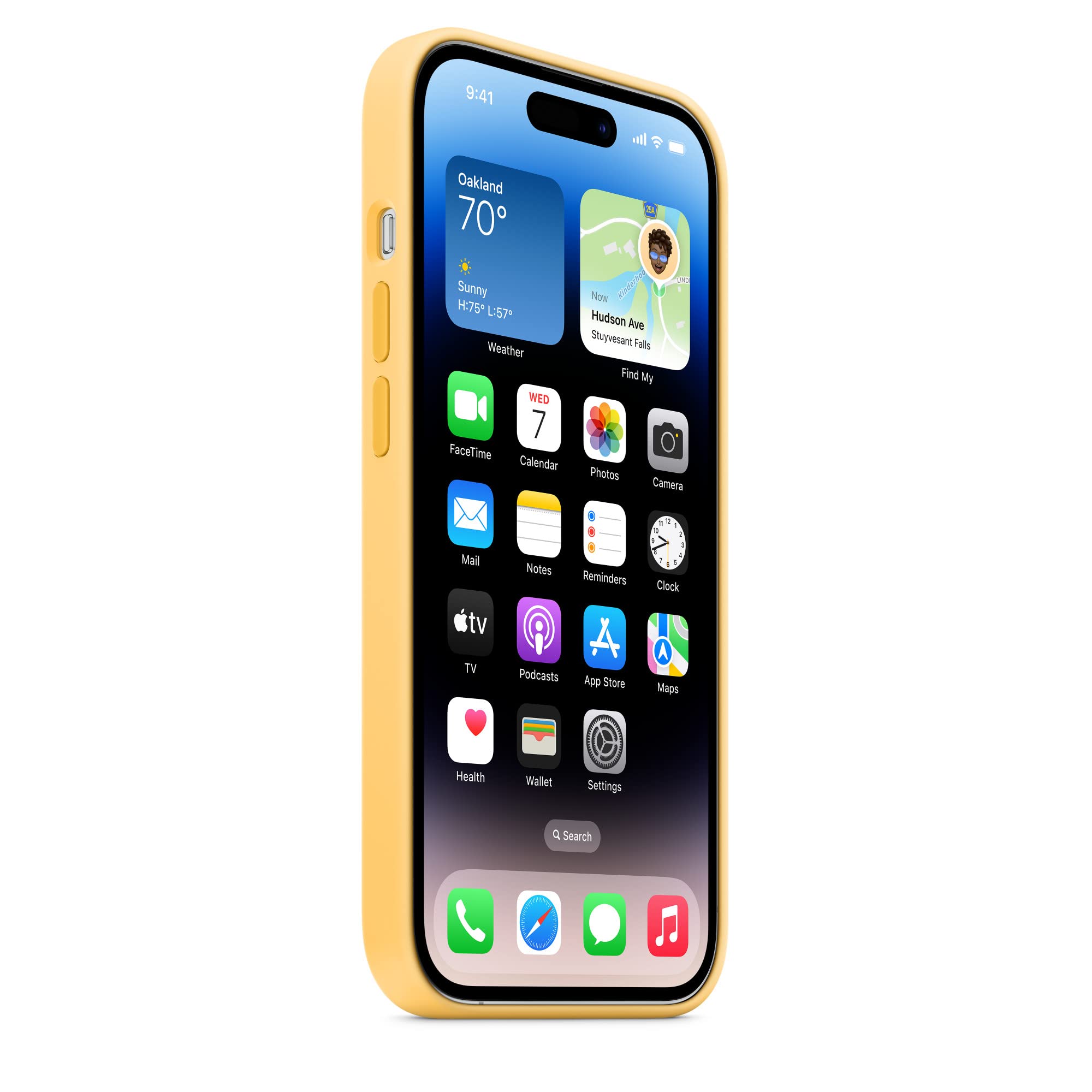 Apple iPhone 14 Pro Silikon Hülle Sonnenlicht MagSafe